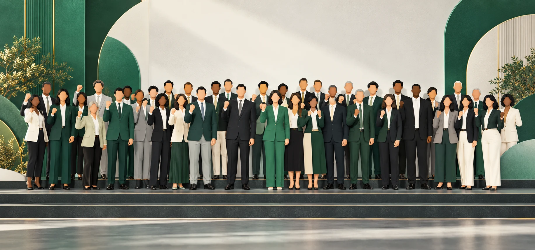 全球家族与专业人士交流场景